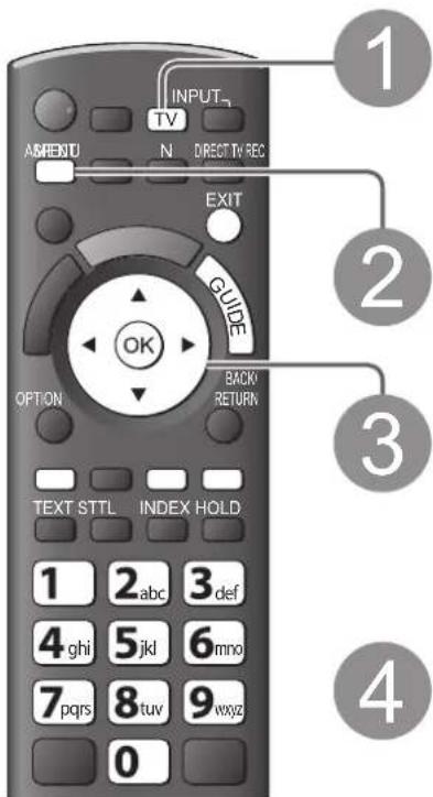 PANASONIC Viera TX-P46VT20E - Timer-Programmierung über das Menü - 1