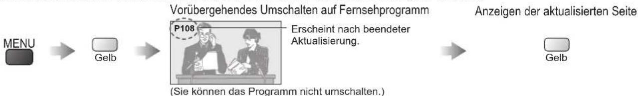 PANASONIC Viera TX-P46VT20E - Betrachten eines Fernsehprogramms während der Suche nach einer Videotext-Seite - 1
