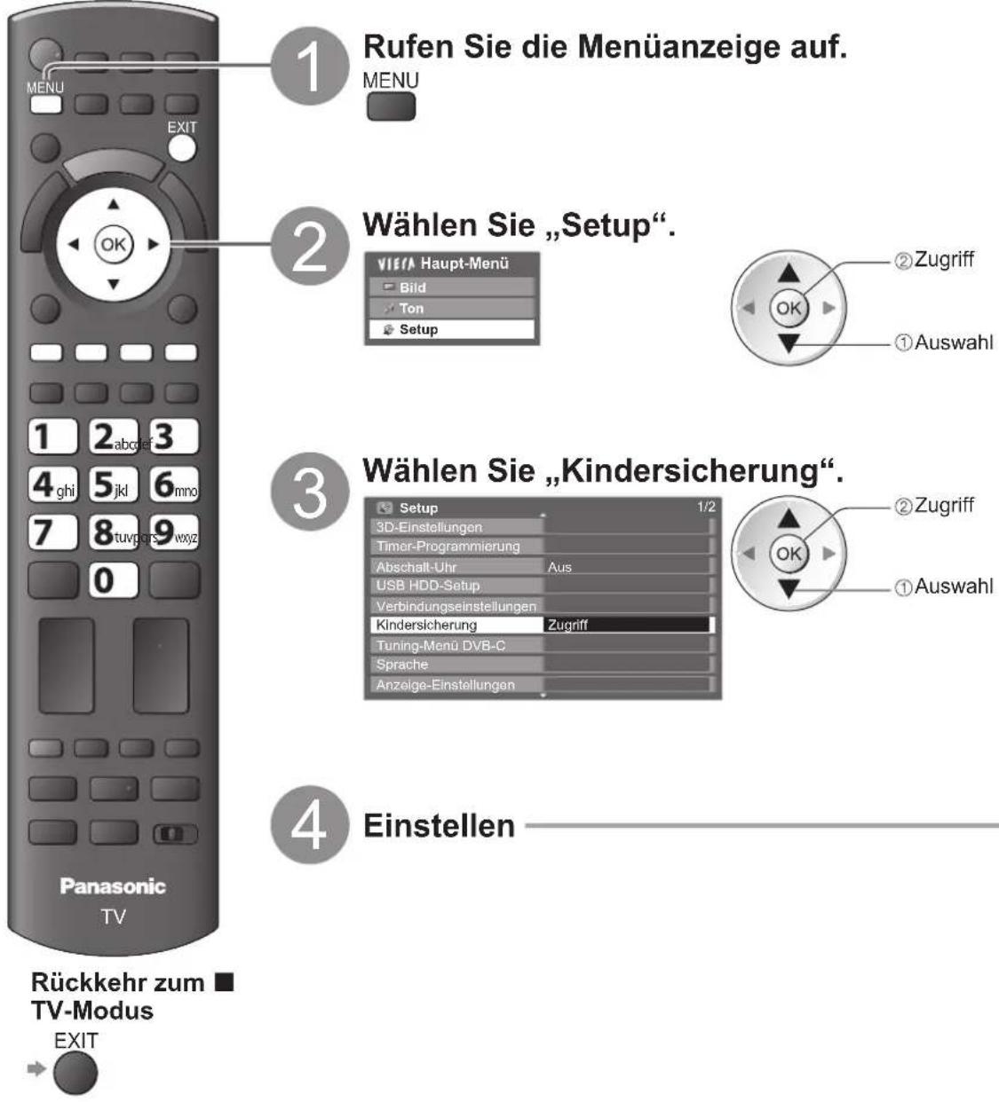 PANASONIC Viera TX-P46VT20E - Kindersicherung - 1