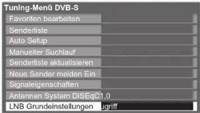 PANASONIC Viera TX-P46VT20E - ② Wählen Sie „LNB Grundeinstellungen“ - 1