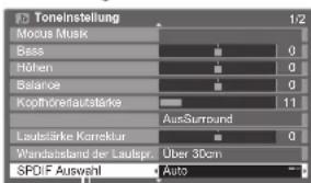 PANASONIC Viera TX-P46VT20E - Audioausgangseinstellungen - 4