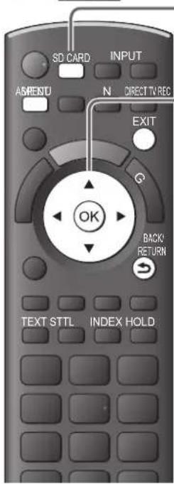PANASONIC Viera TX-P46VT20E - Führen Sie die SD-Karte oder den USB-Flash-Speicher ein. - 1