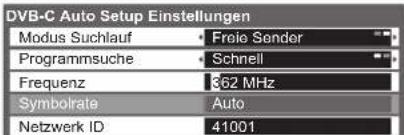 PANASONIC Viera TX-P46VT20E - Nehmen Sie die gewünschten Einstellungen für die Auto Setup Einrichtung vor. - 1
