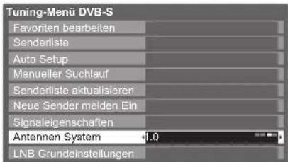 PANASONIC Viera TX-P46VT20E - ① Wählen Sie „Antennen System“, und nehmen Sie die gewünschte Einstellung vor - 1