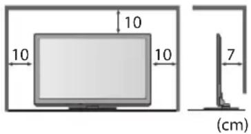 PANASONIC Viera TX-P50ST33E - Für einen zur Wärmeabfuhr ausreichenden Freiraum im Umfeld des Gerätes sorgen - 1