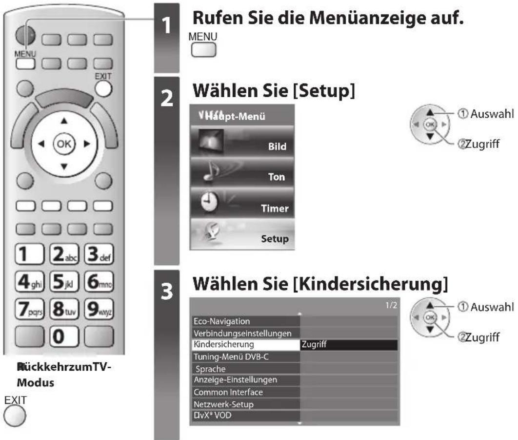 PANASONIC Viera TX-P50ST33E - Kindersicherung - 1