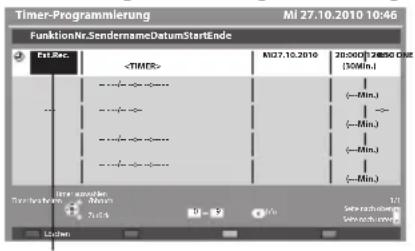 PANASONIC Viera TX-P46ST33E - Wählen Sie die Funktion ([Ext. Rec.] oder [Erinnerung]) - 1