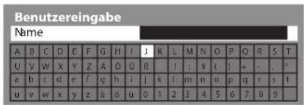 PANASONIC Viera TX-P46ST33E - Eingeben von Zeichen über die eingeblendete Tastatur - 1