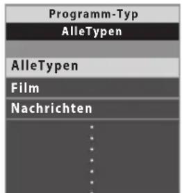 PANASONIC Viera TX-P46ST33E - ■ Anzeigen einer Programmliste des gewählter ■ Anzeigen einer Programmliste der Programm-Typs (DVB-Modus) gewählten Kategorie - 2