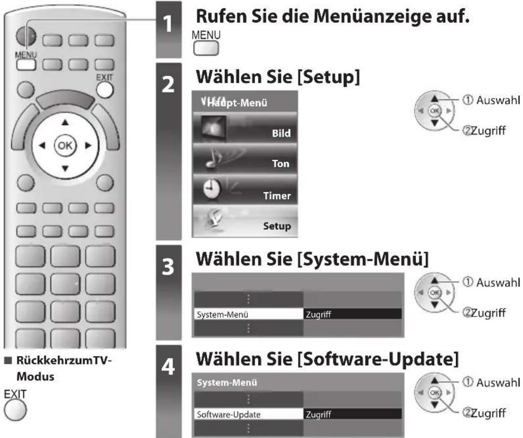 PANASONIC Viera TX-P46ST33E - Aktualisieren der Software des Fernsehers - 3