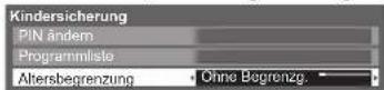 PANASONIC Viera TX-P42X25ES - ■Einstellen der Altersbegrenzung - 1