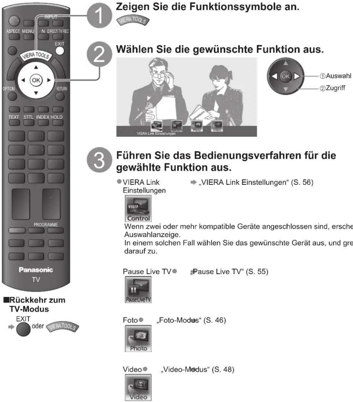 PANASONIC Viera TX-P42X25ES - Gebrauch von VIERA TOOLS - 1