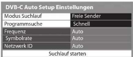 PANASONIC Viera TX-P42ST33ES - Nehmen Sie die gewünschten Einstellungen für die Auto Setup Einrichtung vor. - 1