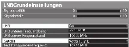 PANASONIC Viera TX-P42ST33ES - Stellen Sie [LNB] und [Satellit] ein - 1