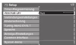 PANASONIC Viera TX-P37X25ES - Automatisches Umschalten des Fernsehers in den Bereitschaftsmodus nach Verstreichen einer festgelegten Zeitdauer - 6