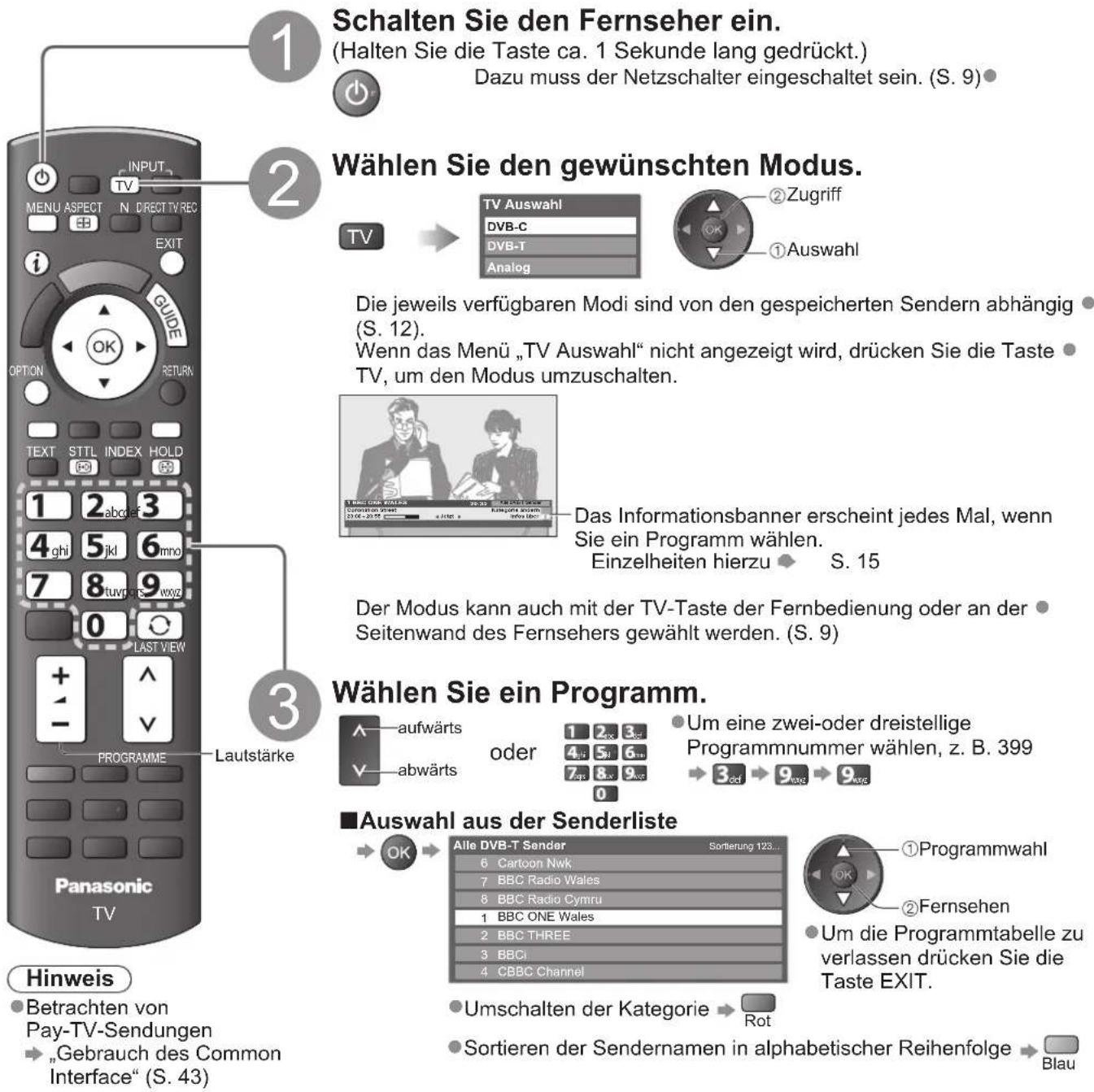 PANASONIC Viera TX-P37X25ES - Betrachten von Fernsehprogrammen - 1