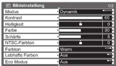 PANASONIC Viera TX-P37X25ES - Nehmen Sie gewünschte Einstellung oder Auswahl vor. - 1