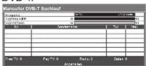 PANASONIC Viera TX-P37X25ES - Manuelles Einstellen des DVB-Programms Manueller Suchlauf - 3