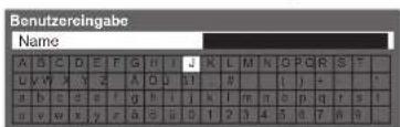 PANASONIC Viera TX-P37X25ES - ■Eingeben von Zeichen über die eingeblendete Tastatur - 1