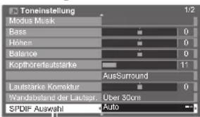 PANASONIC Viera TX-P37X25ES - Audioausgangseinstellungen - 3