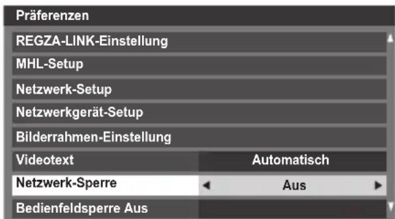TOSHIBA Regza 42YL875 - Netzwerk-Sperre - 1