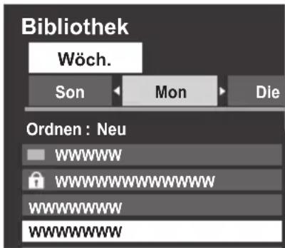 TOSHIBA Regza 42YL875 - Eine aufgenommene Sendung ansehen - 2
