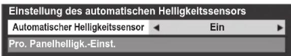 TOSHIBA Regza 42YL875 - Einstellung des automatischen Helligkeitssensors - 1