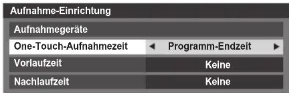TOSHIBA Regza 42YL875 - Einstellung der Aufnahmedauer für One-Touch- Aufnahme - 2