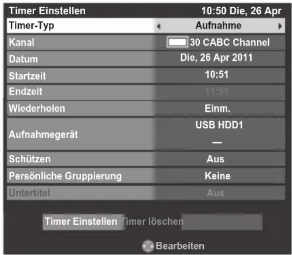 TOSHIBA Regza 42YL875 - Programmierung des Timers - 1
