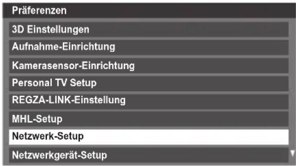 TOSHIBA Regza 42YL875 - Einrichten des Netzwerks - 1