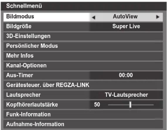 TOSHIBA Regza 42YL875 - Schnellmenü - 1