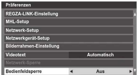 TOSHIBA Regza 42YL875 - Bedienfeldsperre - 1