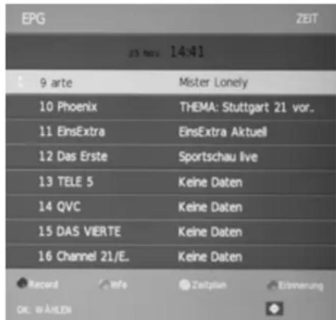 XORO HTL 5570 3D - Elektronischer Programmführer EPG, Timeraufnahme programmieren - 2