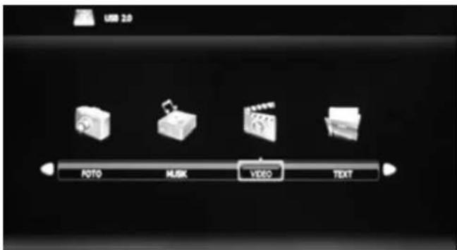 XORO HTL 5570 3D - Starten des Media Players - 1