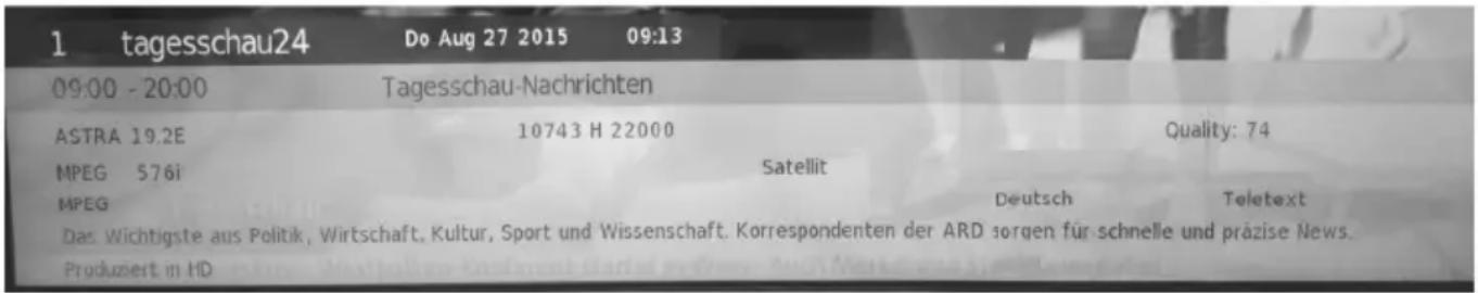 XORO HTL 1546 - Programminformationen - 1