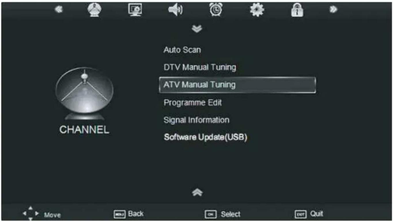 XORO HTC 1536D - Kanaleinstellungen - 1