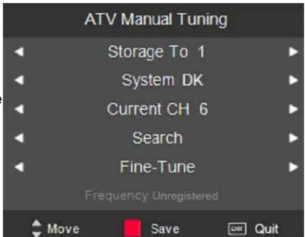 XORO HTC 1536D - DTV Manuelle Suche - 2