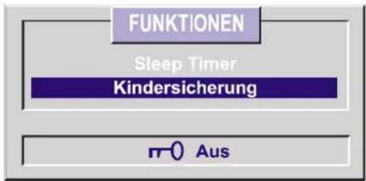 FUNKTIONEN Sleep Timer Kindersicherung π0 Aus