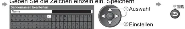 PANASONIC Viera TX-L40S20E - Bearbeiten von Programmen■ - 7