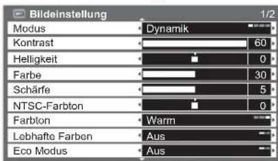 PANASONIC Viera TX-L40S20E - Nehmen Sie gewünschte Einstellung oder Auswahl vor. - 1
