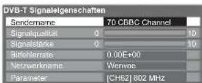 PANASONIC Viera TX-L40S20E - DVB-Signal überprüfen Signaleigenschaften - 2