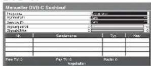 PANASONIC Viera TX-L40S20E - Manuelles Einstellen des DVB-Programms Manueller Suchlauf - 1