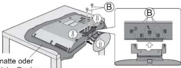 PANASONIC Viera TX-L37S20E - ■Befestigen des Fernsehers - 1