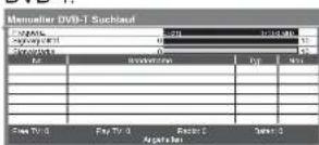 PANASONIC Viera TX-L37S20E - Manuelles Einstellen des DVB-Programms Manueller Suchlauf - 3