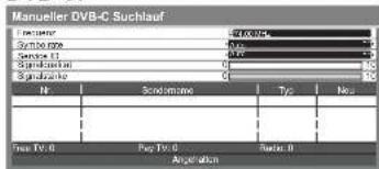 PANASONIC Viera TX-L37GW20 - Manuelles Einstellen des DVB-Programms Manueller Suchlauf - 6