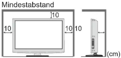 PANASONIC Viera TX-L37GW20 - Die Belüftungsschlitze an der Rückwand nicht blockieren■ - 1