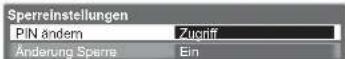 PANASONIC Viera TX-L37GW20 - Sperren Sie die Bildeinstellungen Sperreinstellungen - 5