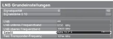PANASONIC Viera TX-L37GW20 - ④ Wählen Sie „Satellit“, und nehmen Sie die gewünschte Einstellung vor - 1