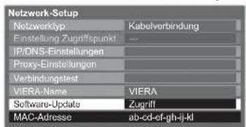 PANASONIC Viera TX-L37GW20 - Aktualisieren der Software des Fernsehgerätes - 1