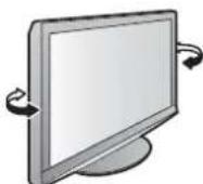 PANASONIC Viera TX-L37GW20 - Einstellen des Bildschirms auf den gewünschten Winkel - 1